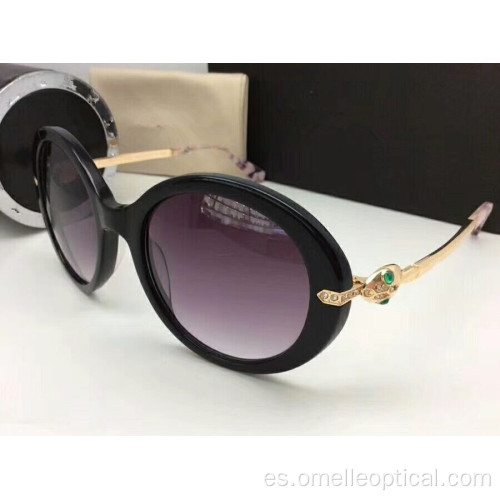 Gafas de sol redondas de lujo para las mujeres al por mayor